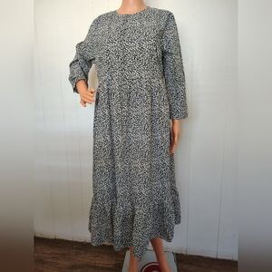 Glamorous Floral Long Sleeve Maxi Dress Size 10